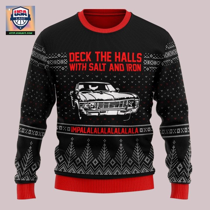 Deck The Halls With Salt And Iron Ugly Christmas Sweater - My friends!