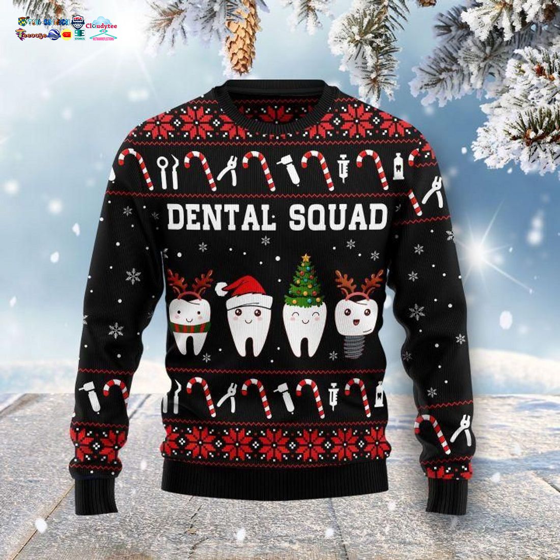 Dental Squad Ugly Christmas Sweater