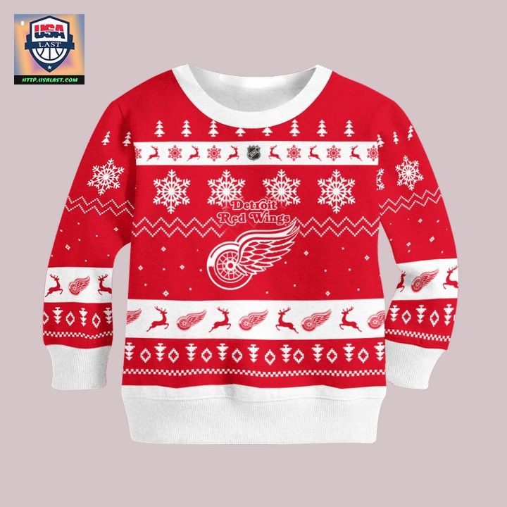 Detroit Red Wing Personalized Red Ugly Sweater - Your beauty is irresistible.