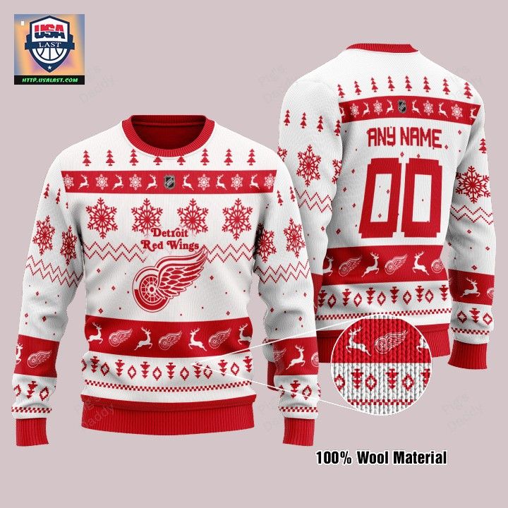 Detroit Red Wings Personalized White Ugly Christmas Sweater – Usalast