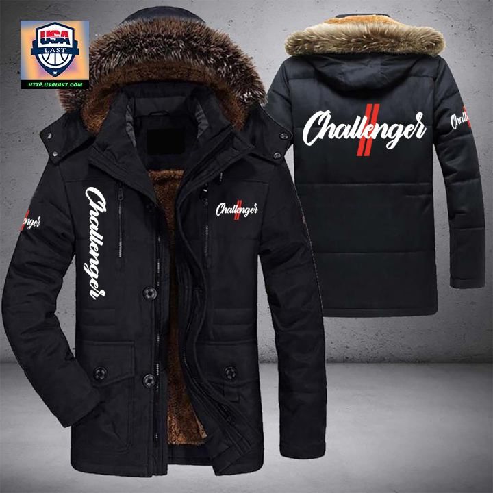 Dodge Challenger Logo Brand Parka Jacket Winter Coat – Usalast