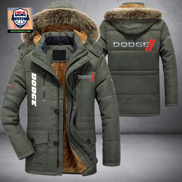 Dodge Logo Brand Parka Jacket Winter Coat - Oh my God you have put on so much!