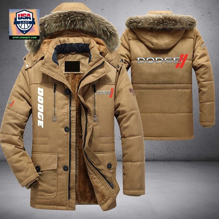 Dodge Logo Brand Parka Jacket Winter Coat - Cool look bro