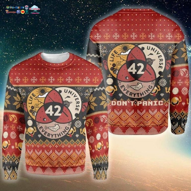 Don't Panic Ugly Christmas Sweater - The power of beauty lies within the soul.