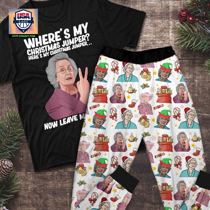 Doris Gavin and Stacey Where’s My Christmas Jumper Pajamas Set – Usalast