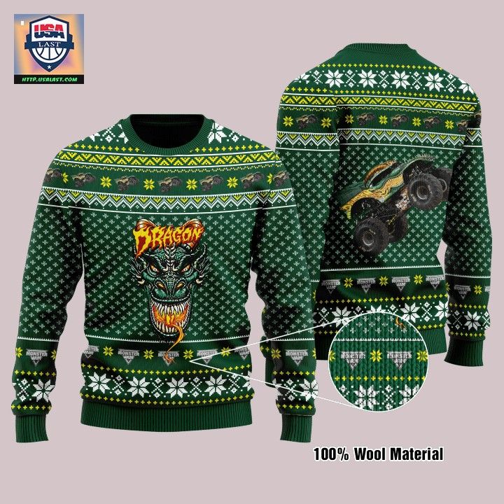 Dragon Monster Truck Ugly Christmas Sweater – Usalast