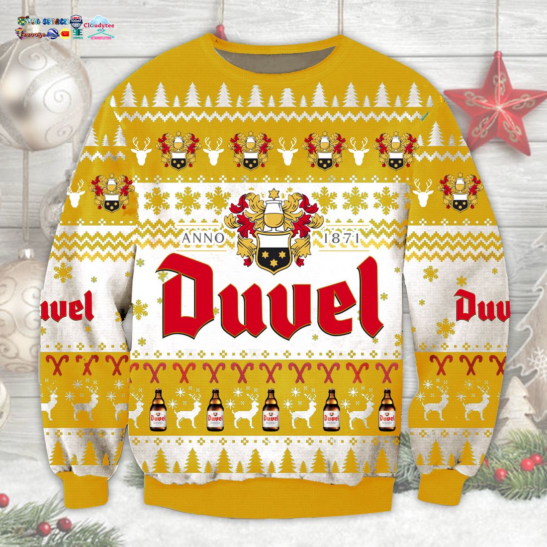 Duvel Ugly Christmas Sweater - You look fresh in nature
