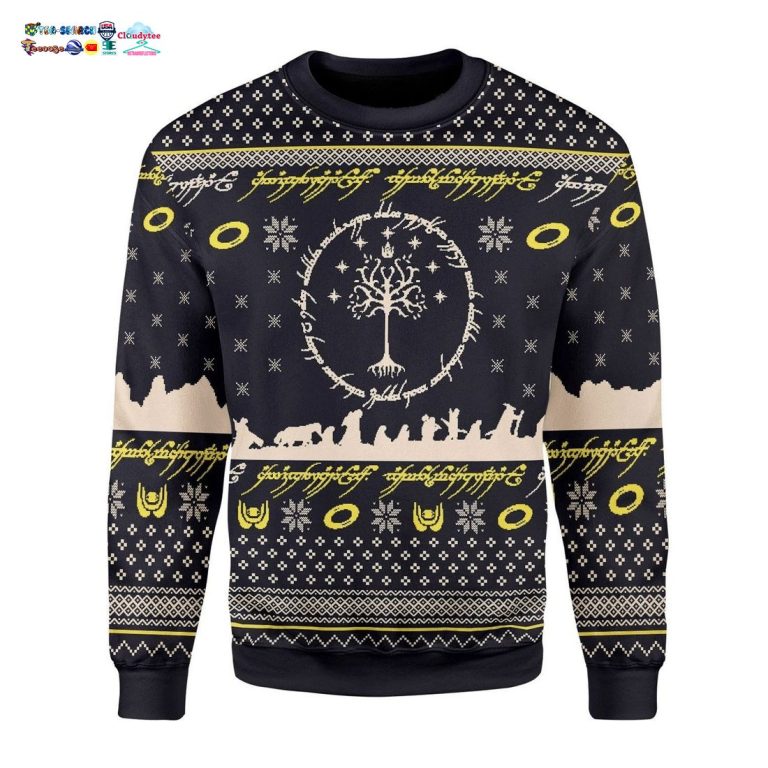 Elvish Circle Ugly Christmas Sweater - Speechless