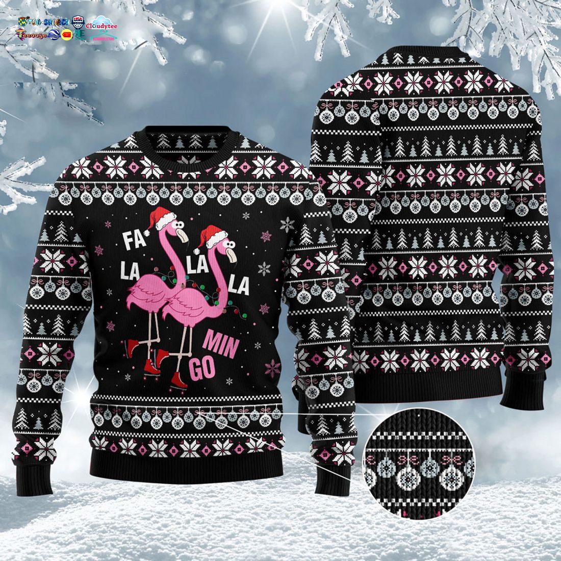 Fa La La La Min Go Ugly Christmas Sweater