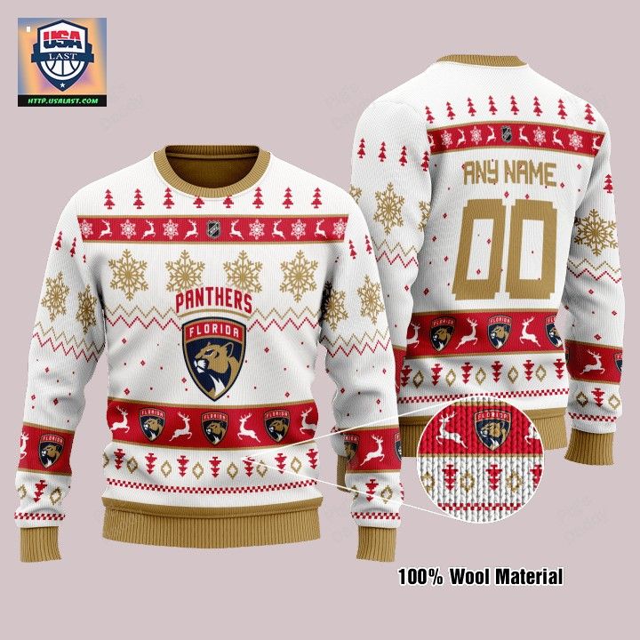 Florida Panthers Personalized White Ugly Christmas Sweater – Usalast