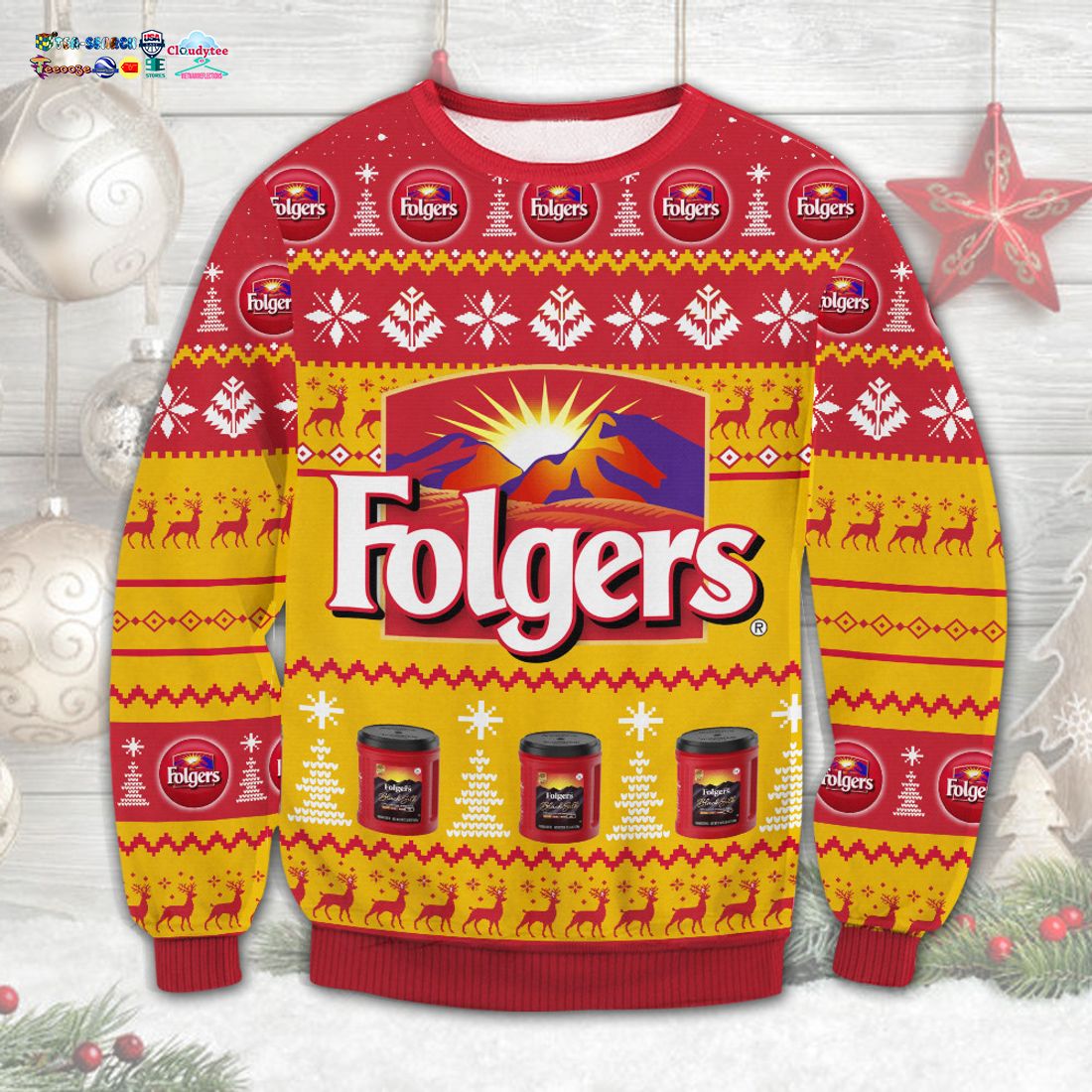 Folgers Ugly Christmas Sweater