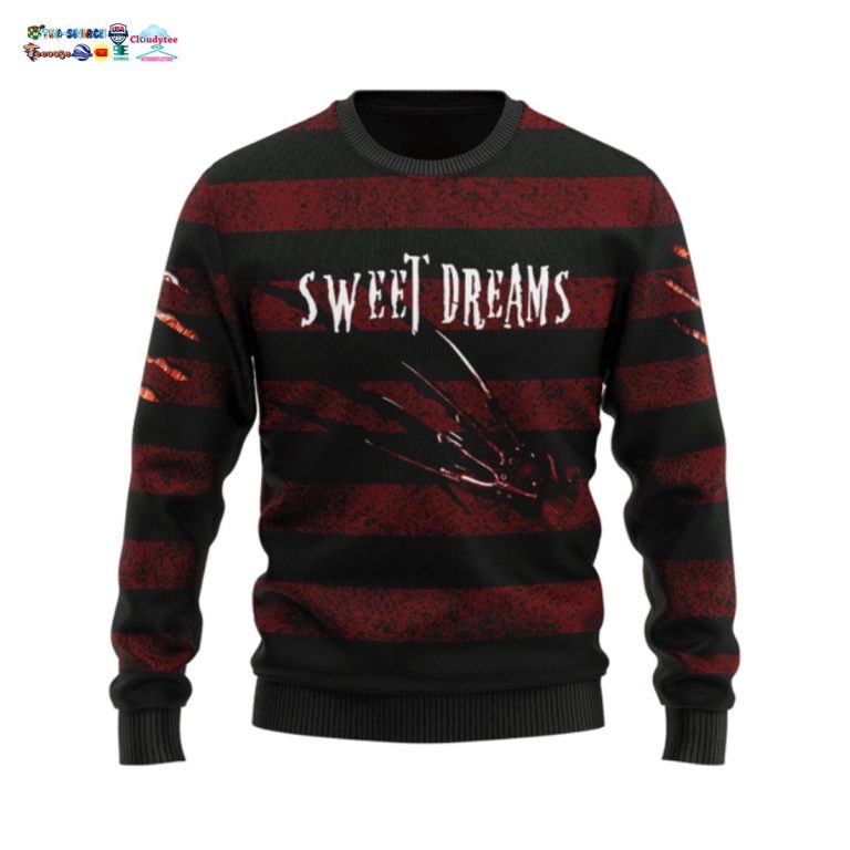 Freddy Krueger Sweet Dreams Ugly Christmas Sweater - Selfie expert