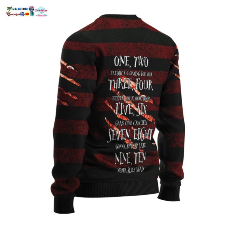 Freddy Krueger Sweet Dreams Ugly Christmas Sweater - Pic of the century
