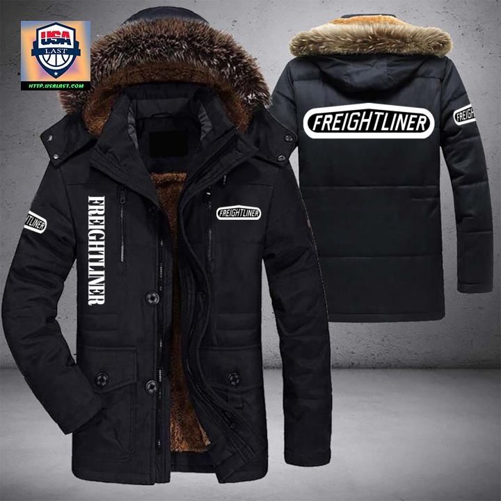 Freightliner Logo Brand Parka Jacket Winter Coat – Usalast