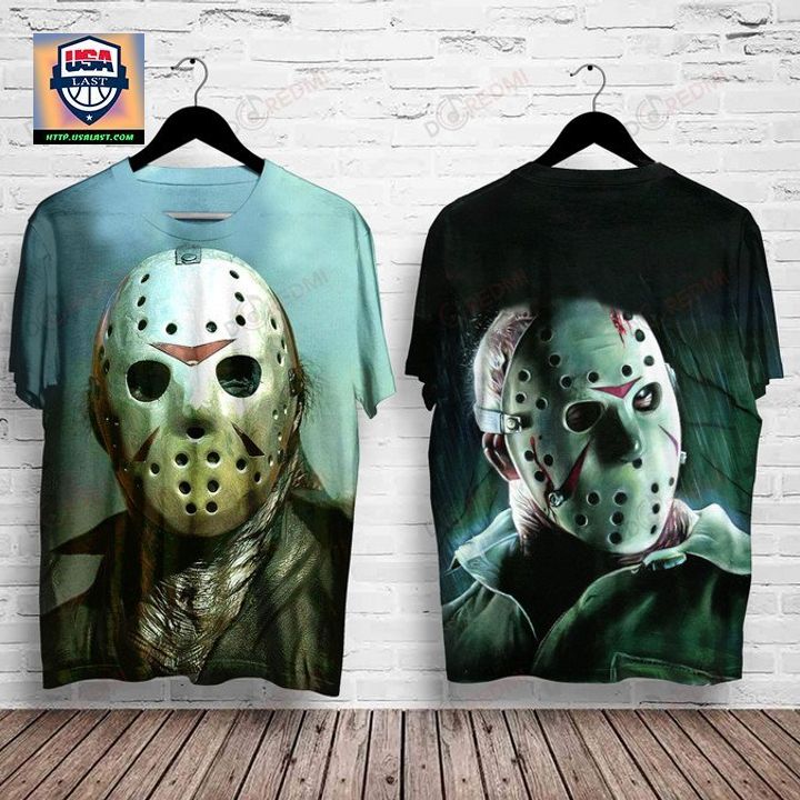 Friday The 13th Jason Voorhees Mask Horror 3D Shirt – Usalast