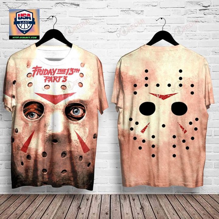 Friday The 13th Part III Halloween 3D Shirt - Rocking picture