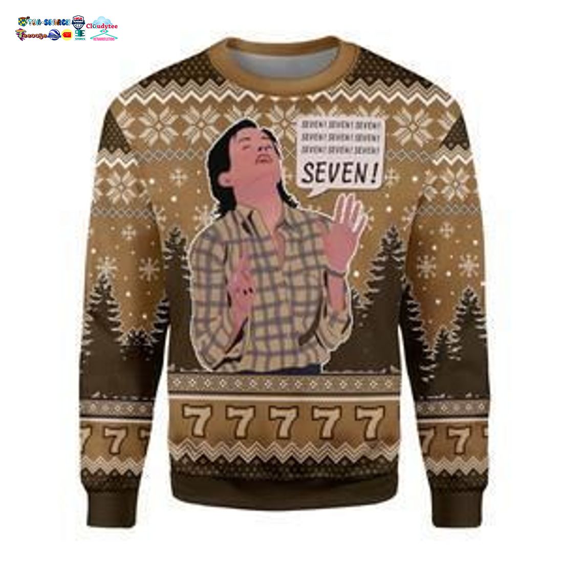 Friends Seven Ugly Christmas Sweater - My favourite picture of yours