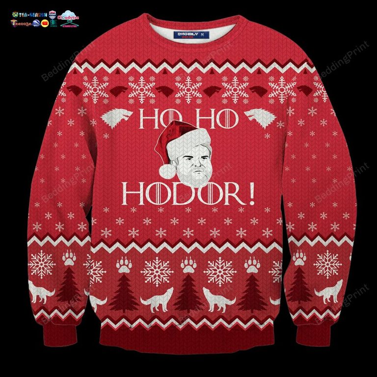 Game Of Thrones Ho Ho Hodor Ugly Christmas Sweater - Rejuvenating picture