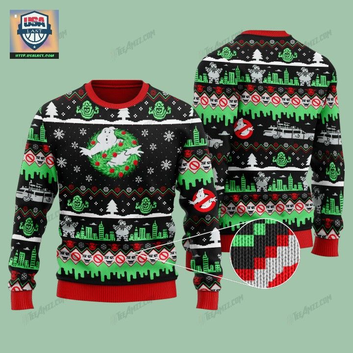 Ghostbusters Ugly Sweater Christmas 2022 - Damn good