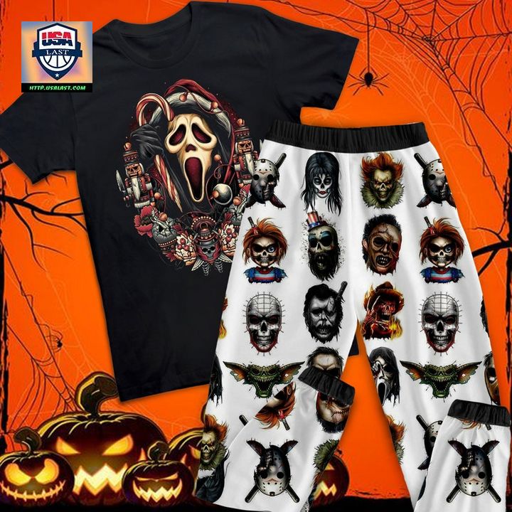 Ghostface Horror Halloween Pajamas Set - Generous look