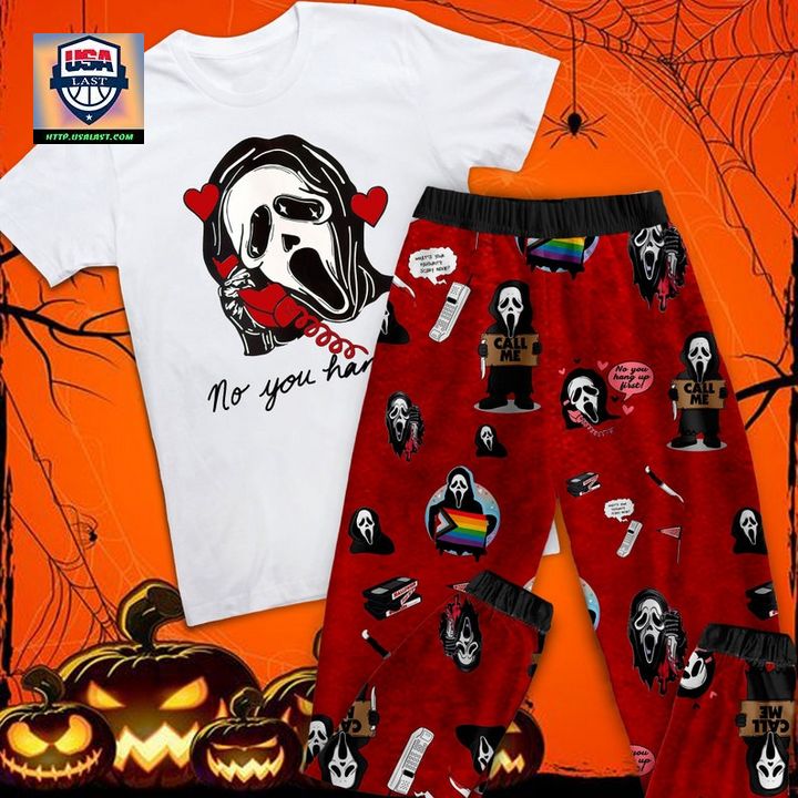 Ghostface No You Hang Up Halloween Pajamas Set – Usalast