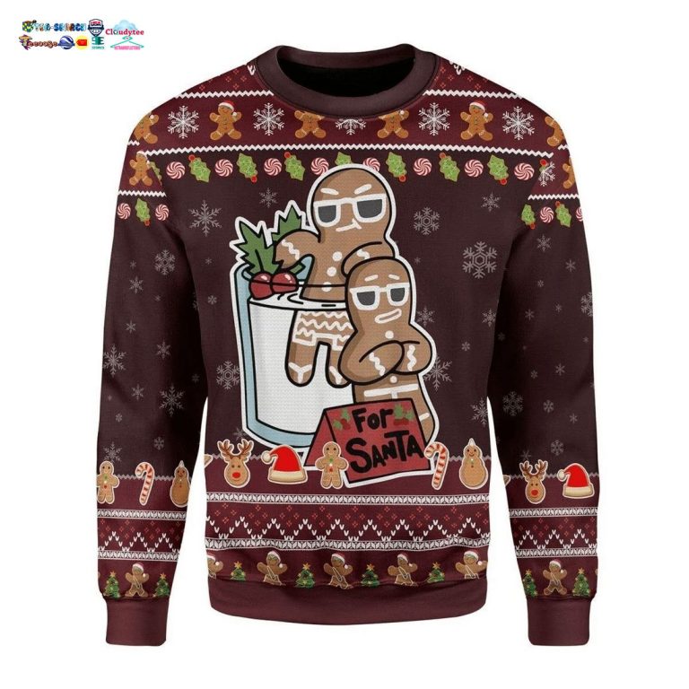 Gingerbread For Santa Ugly Christmas Sweater - My favourite picture of yours