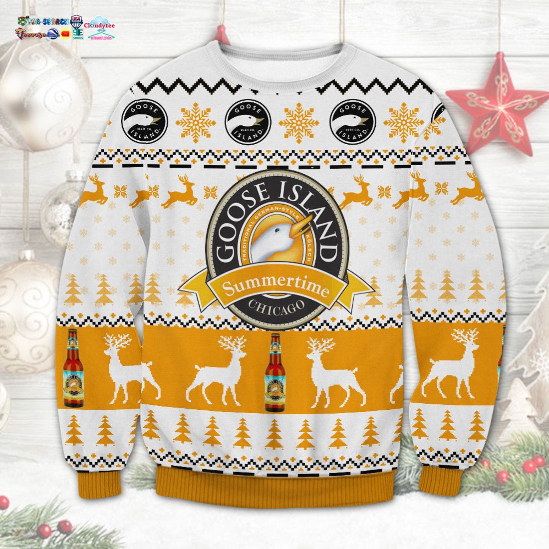 Goose Island Ver 2 Ugly Christmas Sweater - Nice bread, I like it