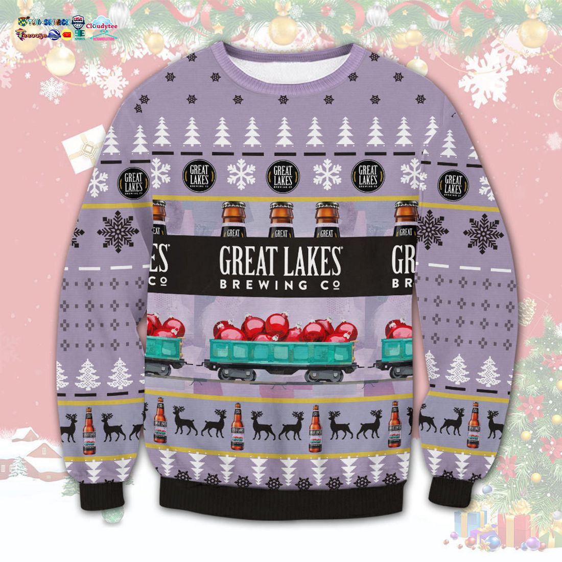 Great Lakes Ugly Christmas Sweater - You look too weak