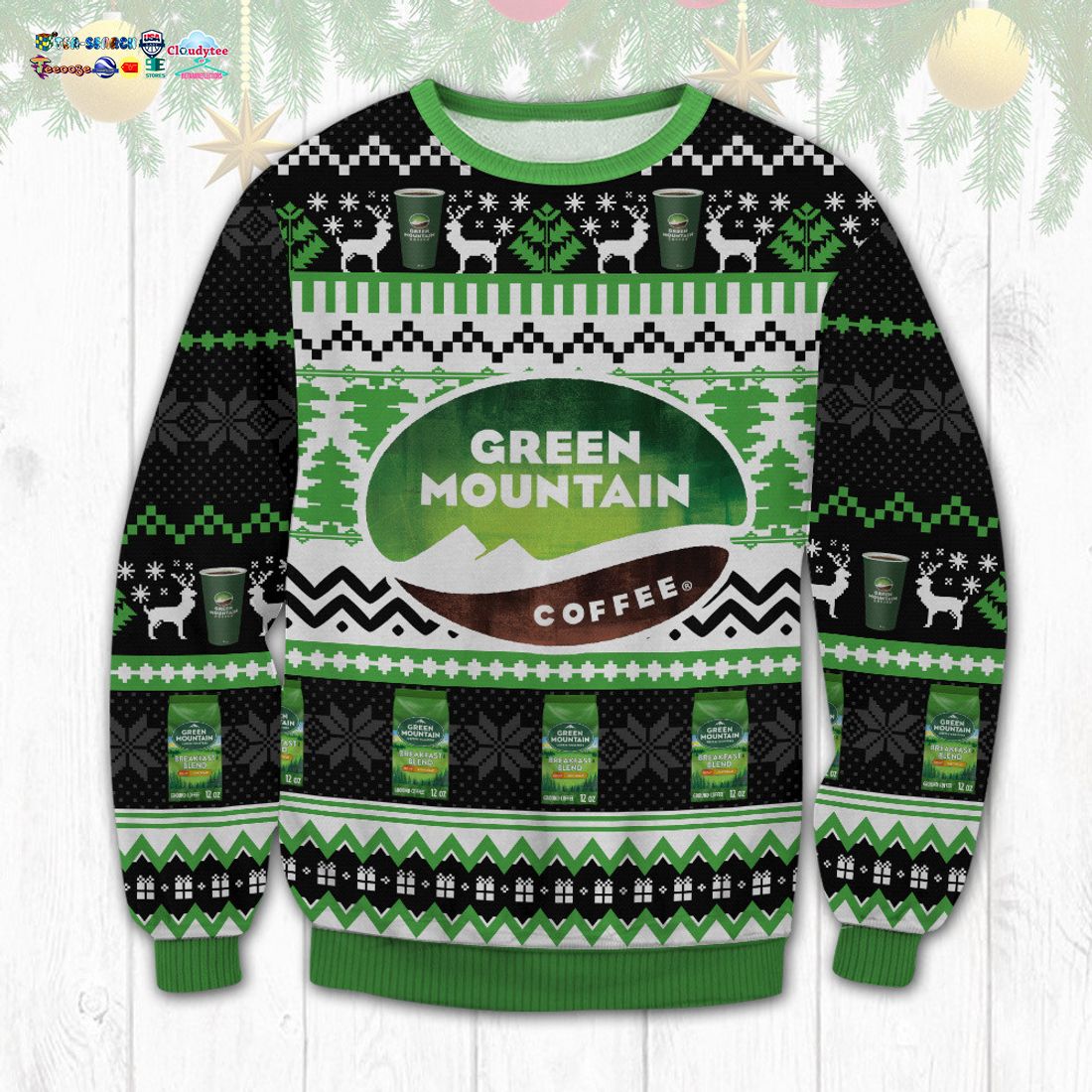 Green Moutain Ugly Christmas Sweater