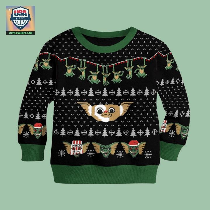 Gremlins Movie Ugly Christmas Sweater - Nice shot bro