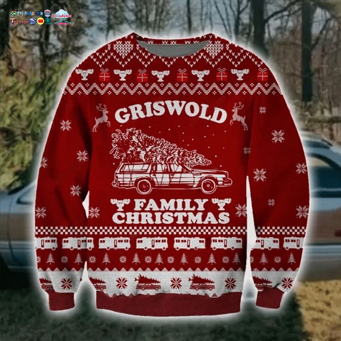 Griswold Family Christmas Ugly Christmas Sweater - Natural and awesome