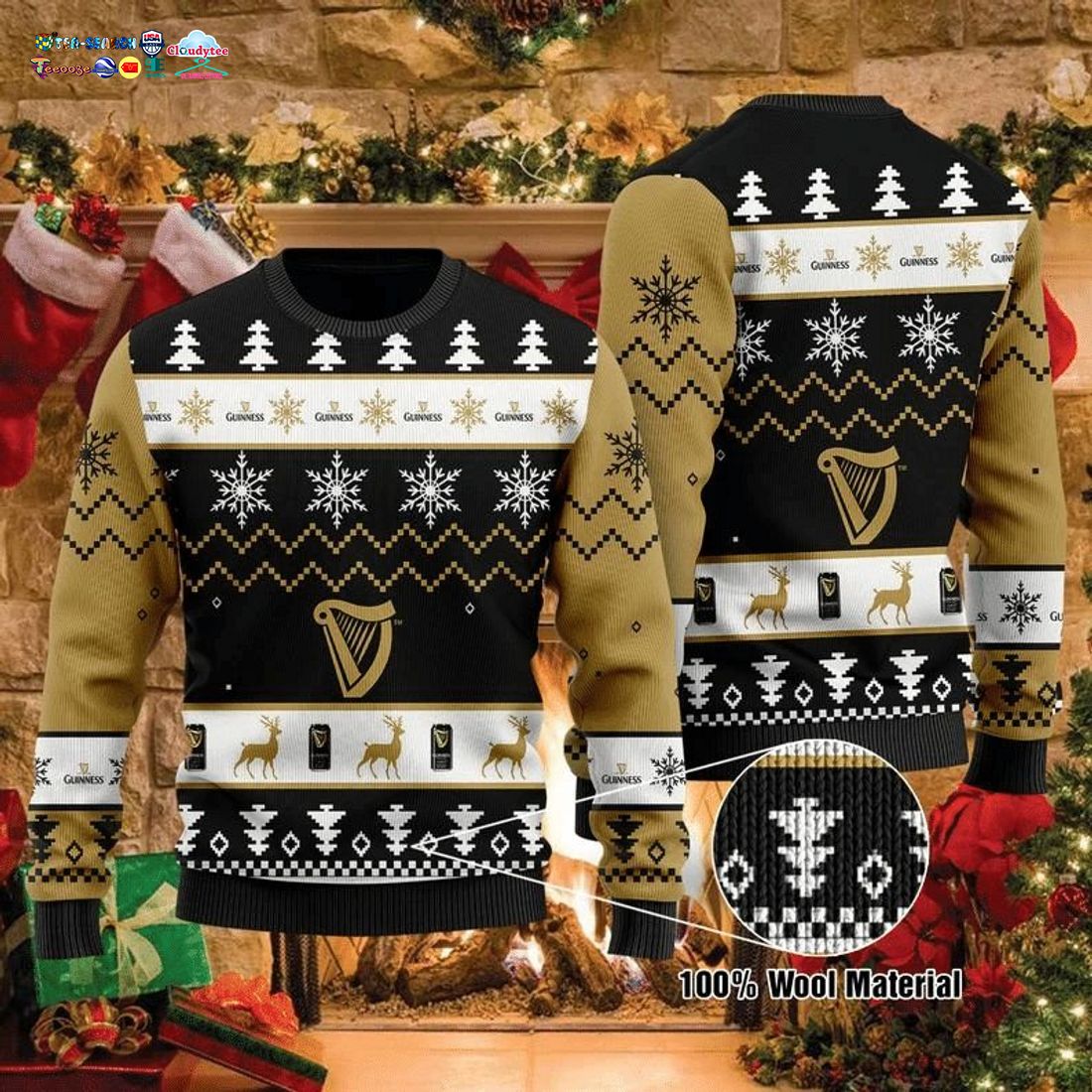 Guinness Ver 4 Ugly Christmas Sweater