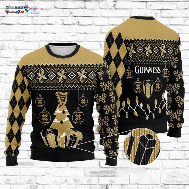 Guinness Ver 5 Ugly Christmas Sweater - You look elegant man