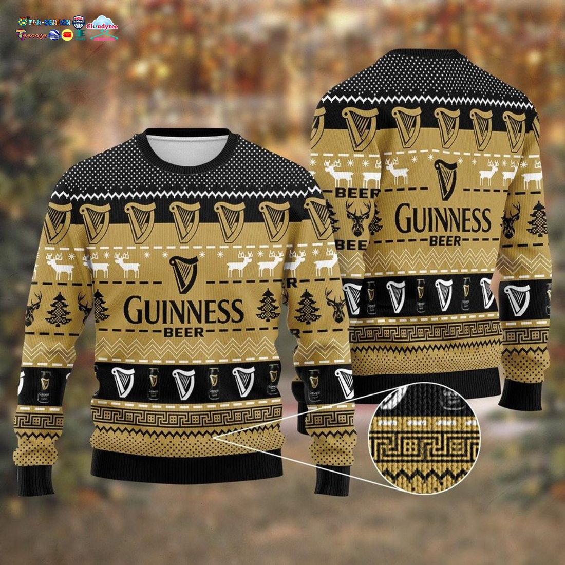 Guinness Ver 6 Ugly Christmas Sweater