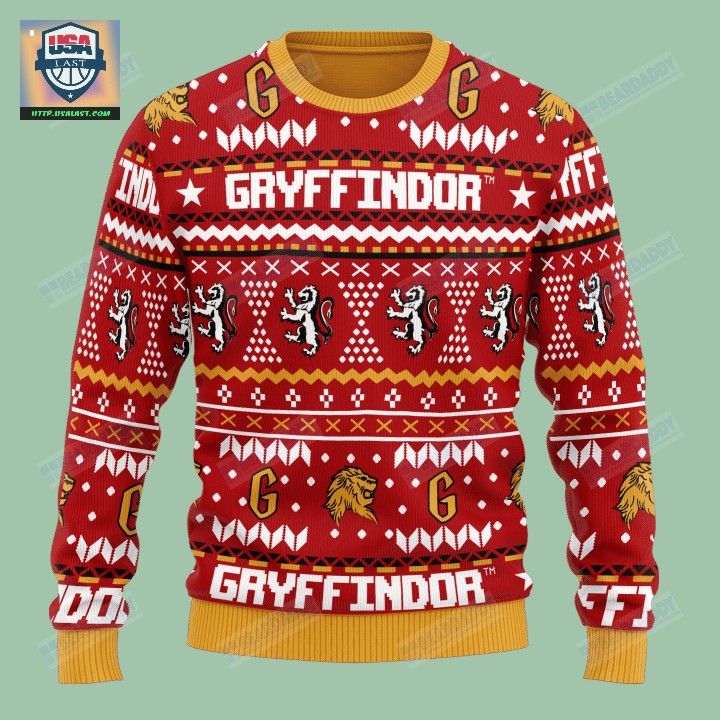 Harry Potter Gryffindor House Ugly Christmas Sweater - Nice Pic