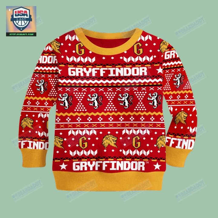 Harry Potter Gryffindor House Ugly Christmas Sweater - Rocking picture