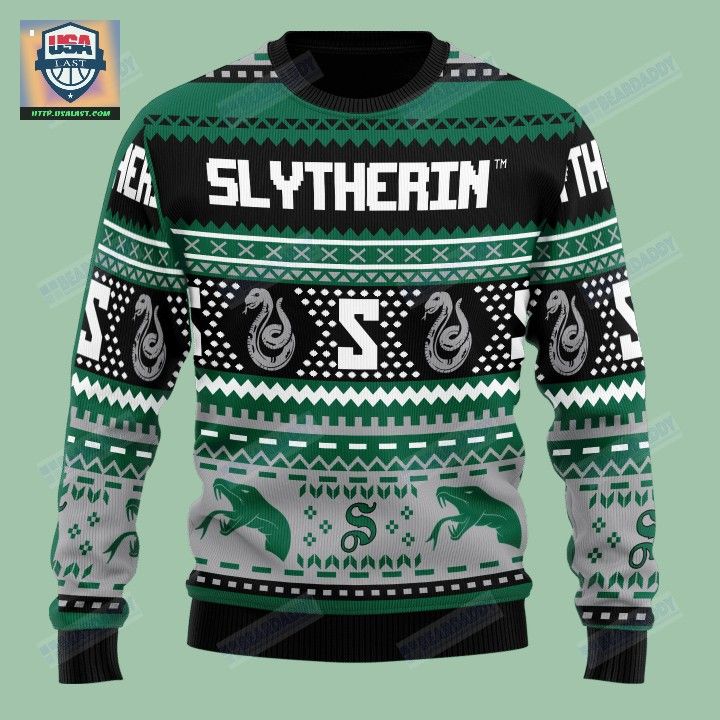 Harry Potter Slytherin House Ugly Christmas Sweater - Good click