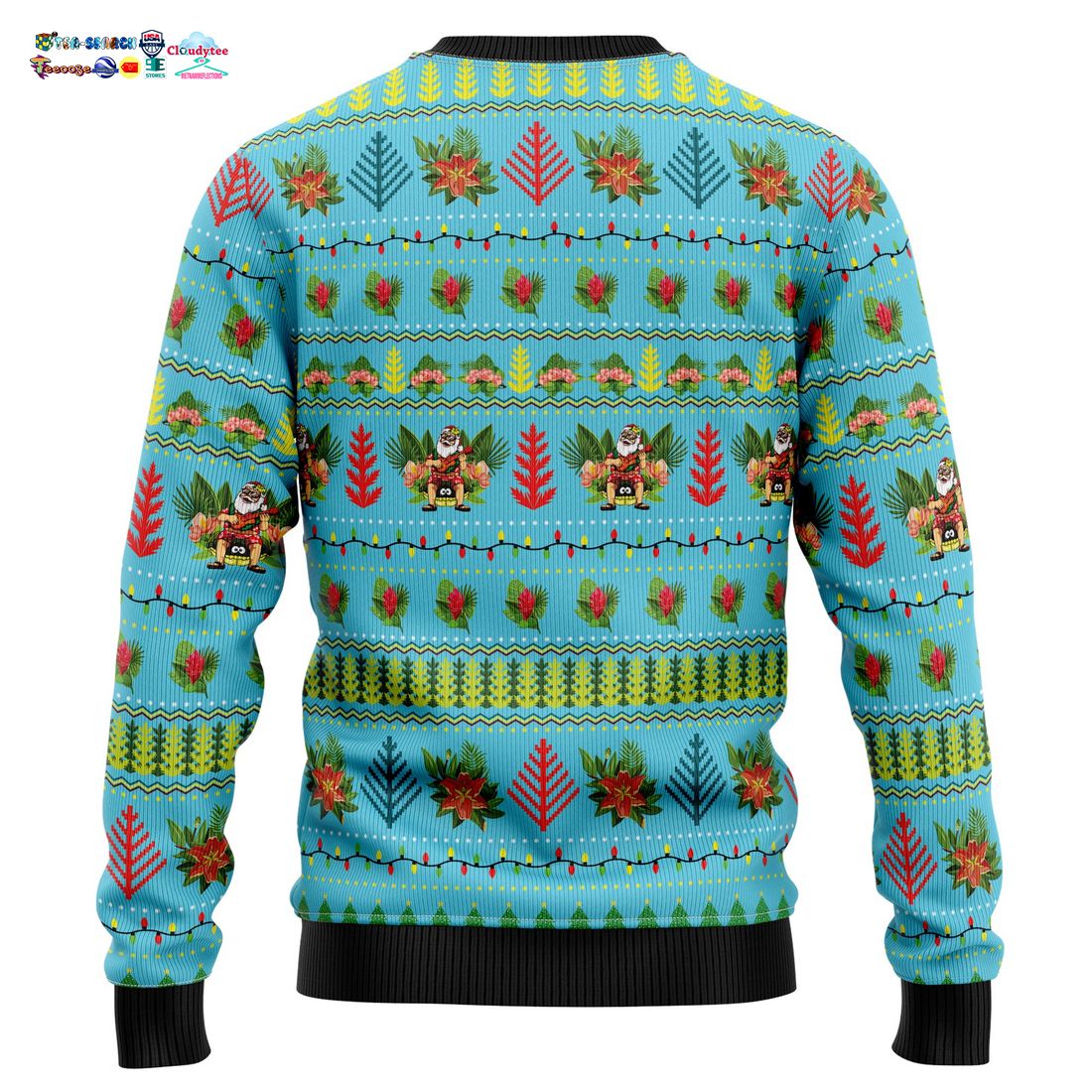 Hawaiian Christmas Santa Claus Ugly Christmas Sweater