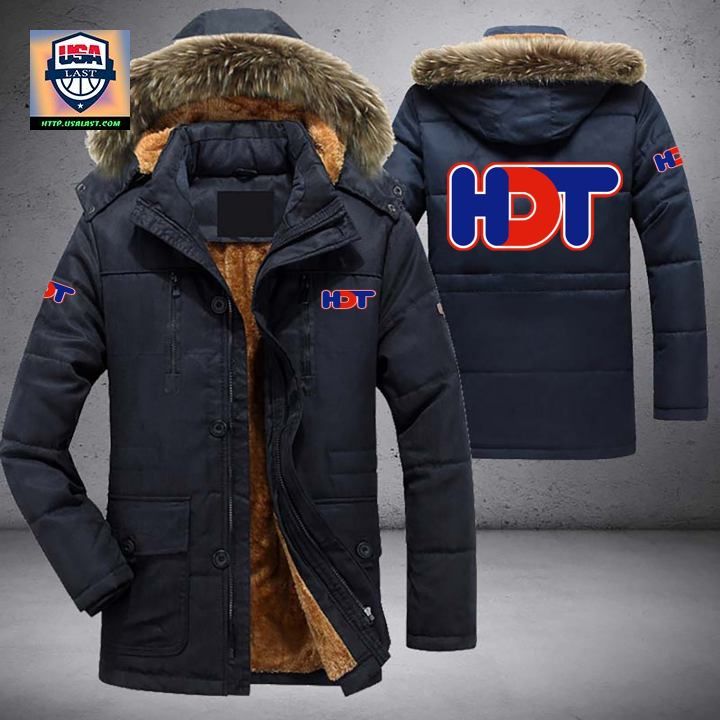 HDT Logo Brand Parka Jacket Winter Coat - Loving click