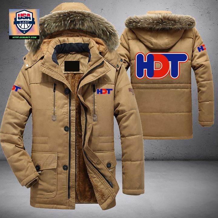 HDT Logo Brand Parka Jacket Winter Coat - Wow! What a picture you click