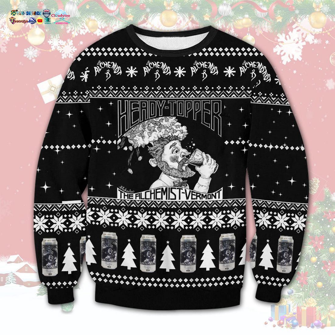 Heady Topper Ugly Christmas Sweater