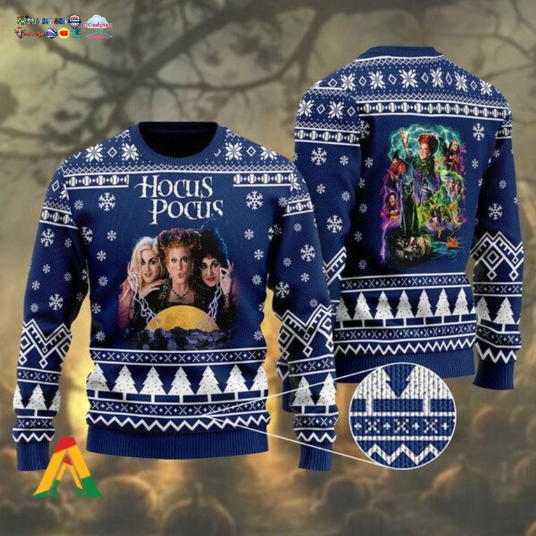 Hocus Pocus Blue Ugly Christmas Sweater - Nice shot bro