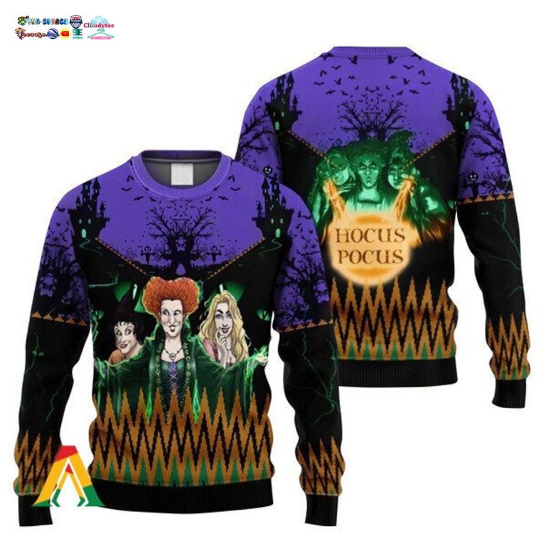 Hocus Pocus The Sanderson Sisters Ugly Christmas Sweater - Stunning