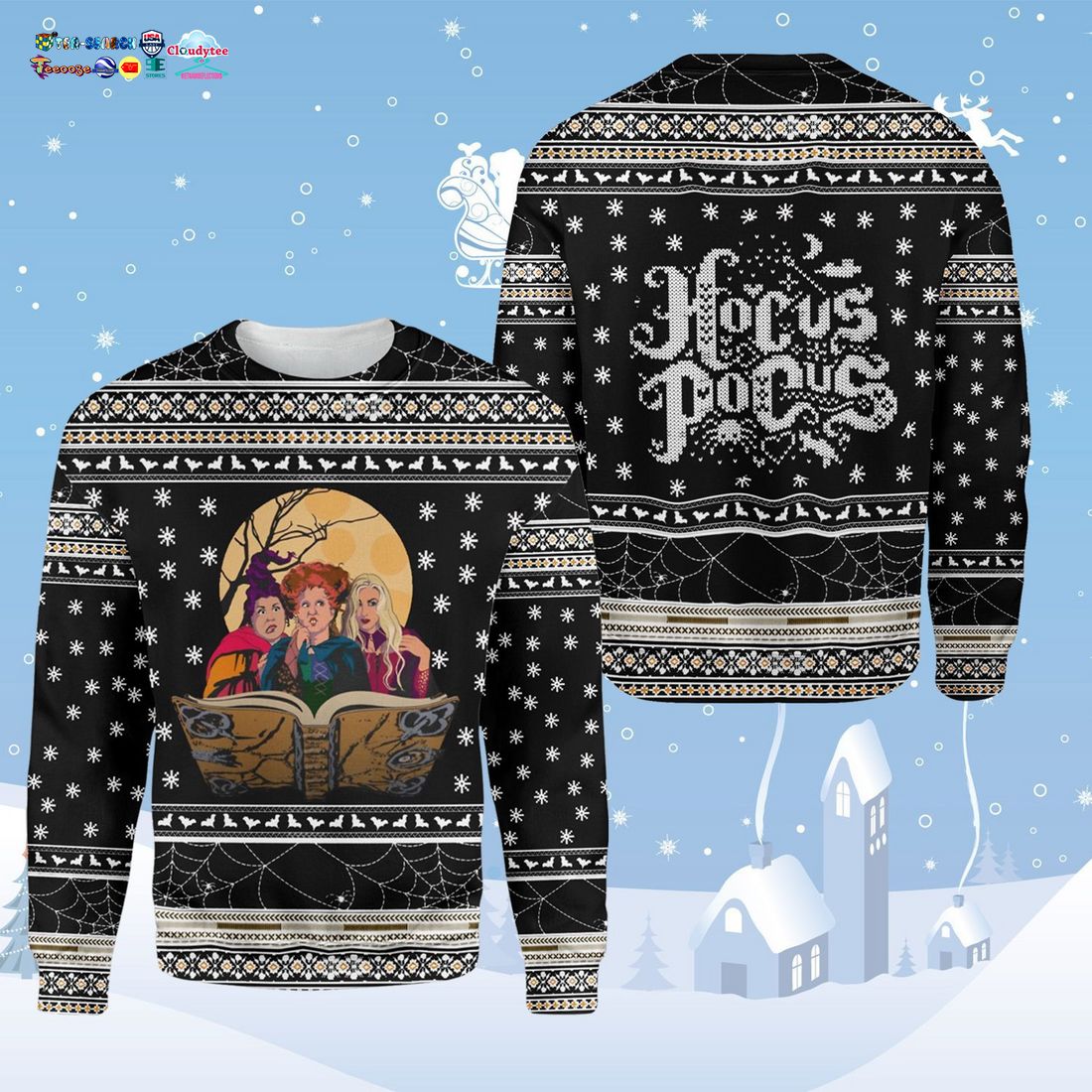 Hocus Pocus Ugly Christmas Sweater