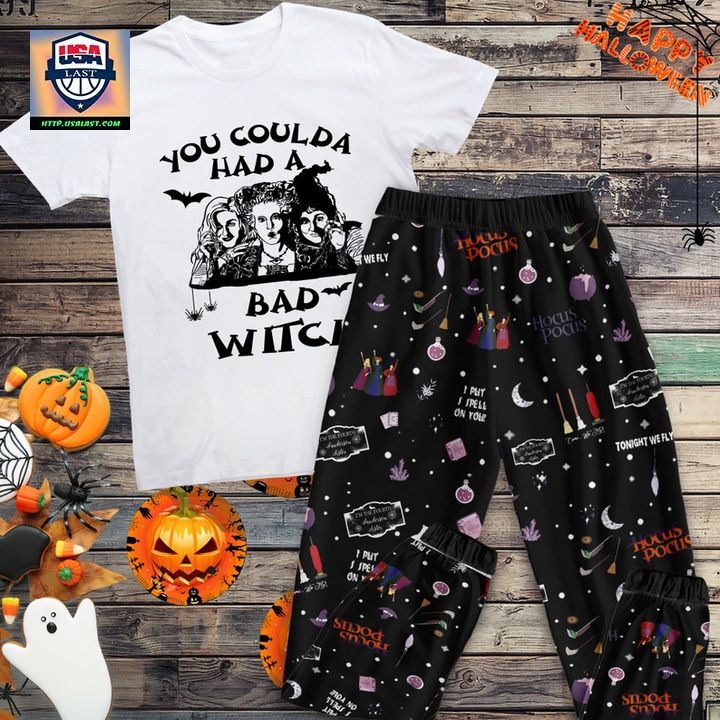 Hocus Pocus You Coulda Had A Bad Witch Halloween Pajamas Set - Generous look