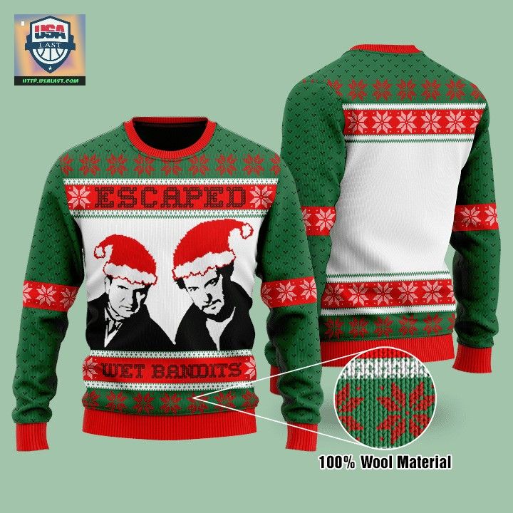 Home Alone Escaped Wet Bandits Ugly Christmas Sweater - Out of the world