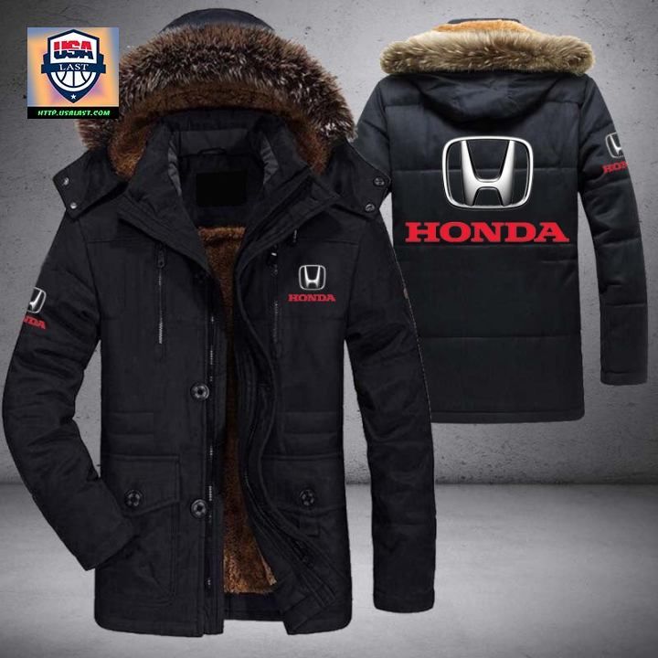 Honda Logo Brand Parka Jacket Winter Coat – Usalast