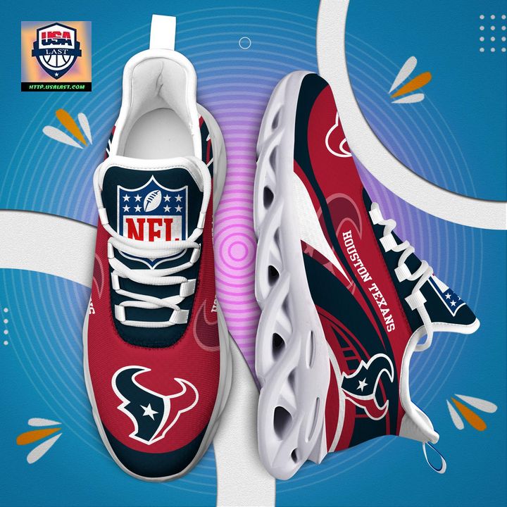 Houston Texans NFL Customized Max Soul Sneaker - Lovely smile