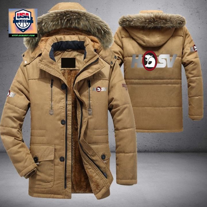 HSV Car Brand Parka Jacket Winter Coat - Coolosm