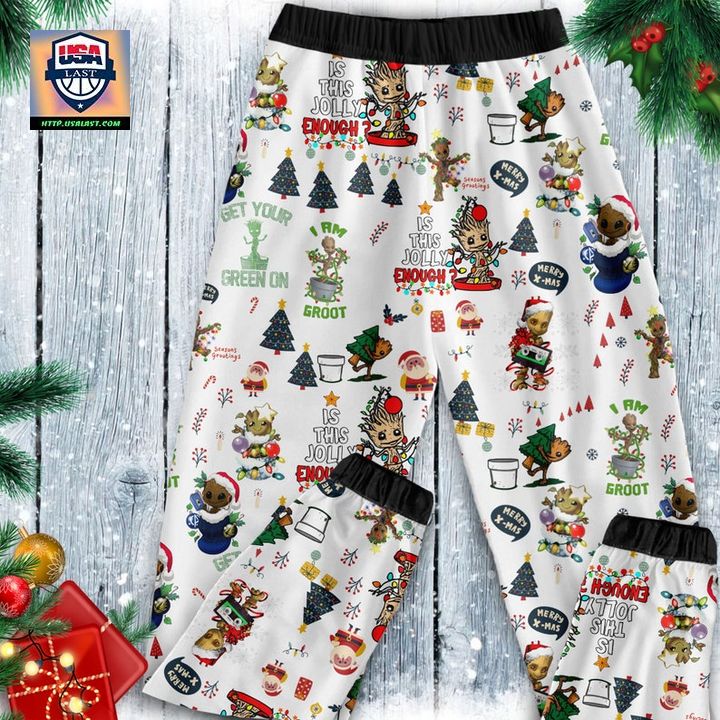 I Am Christmas Groot Short Sleeve Pajamas Set - Out of the world